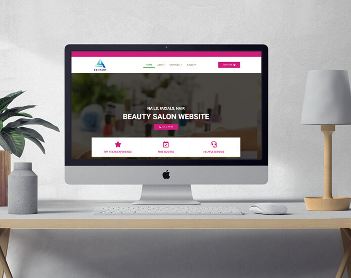 beauty salon Web Design