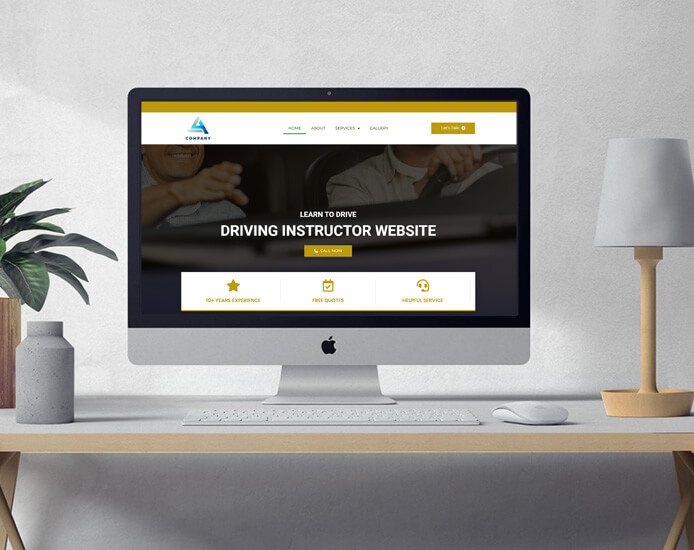 driving instructor Web Design