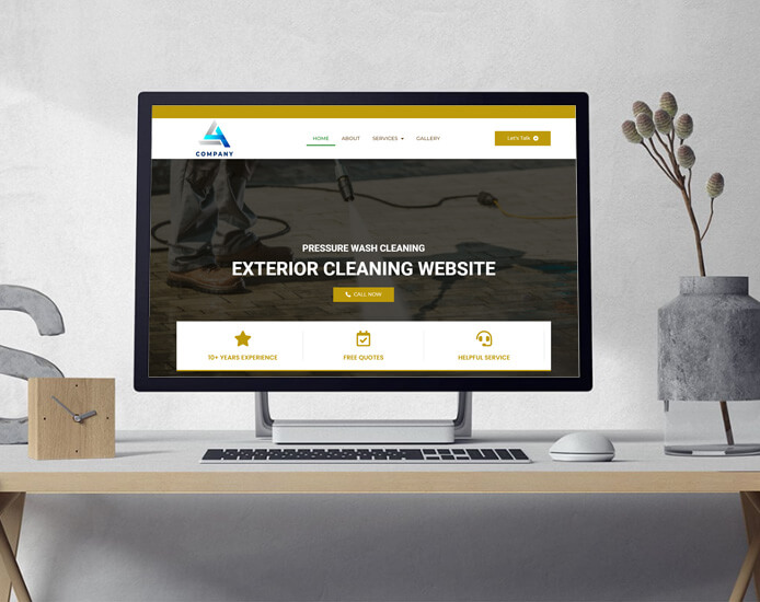 exterior cleaning Web Design